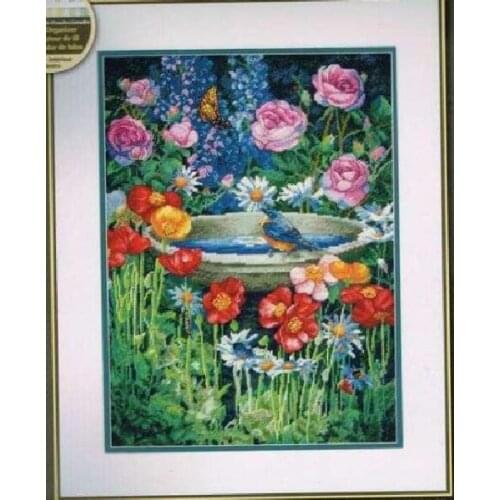 Top Quality Beautiful Lovely Counted Cross Stitch Kit Garden Reflections Roses Poppy Butterfly Bird dim 70-35288 35288