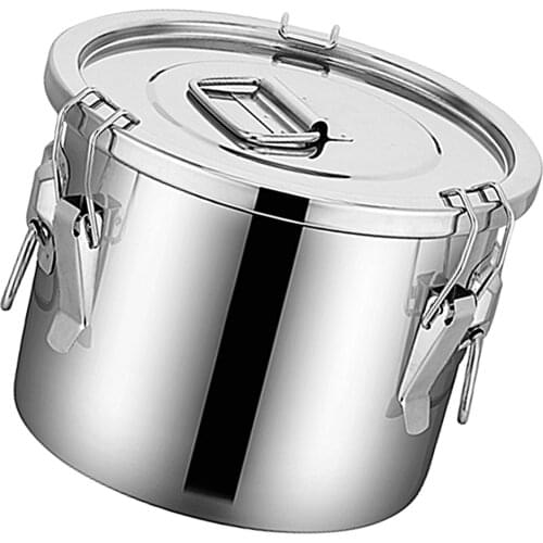 Stainless Airtight Cereal Container Dry Food Kitchen Grain Storage with Lid