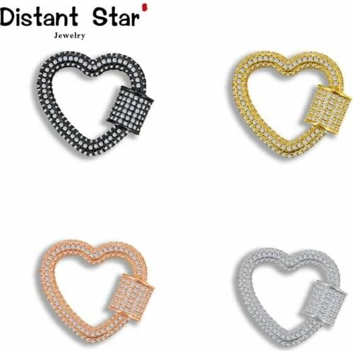 New DIY Jewelry Making Supplies Luxury Zircon Rhinestone Spiral Clasps Pendants Accessories For Making Jewelry