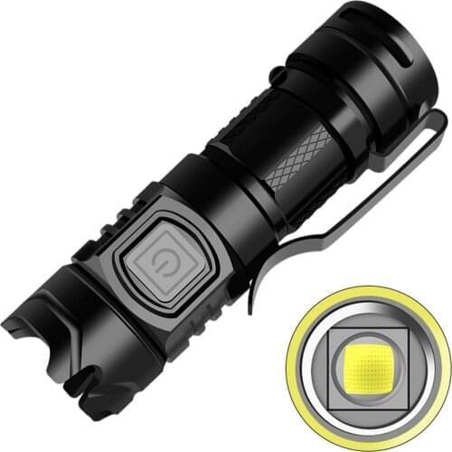 NEW Portable Mini Penlight 800LM LED Flashlight Torch Pocket Light Waterproof Lantern Usb Charging Powerful Led for Hunting