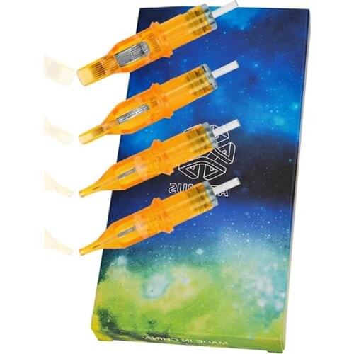 10pcs Disposable Tattoo Cartridge Needles 1RL 3RL 5RL 7RL 9RL 11RL 13RL 15RL 3RS 5RS 7RS 9RS 11RS for Eyebrow Tattoo Machine Pen