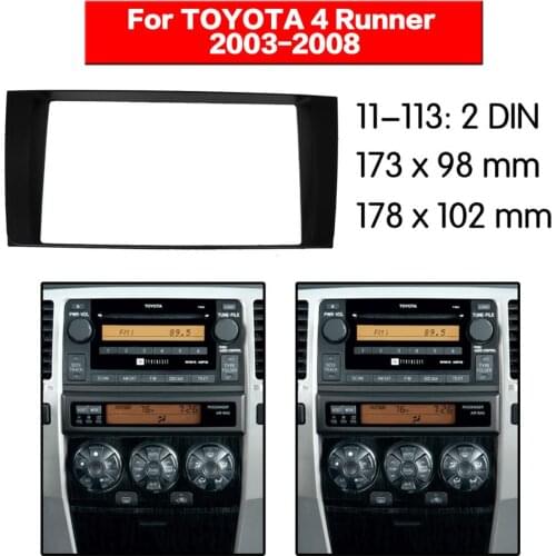 Stereo Panel Plate Car Radio Fascia Surround For TOYOTA 4 Runner 2003-2008 DVD Refitting Frame Dash Kit