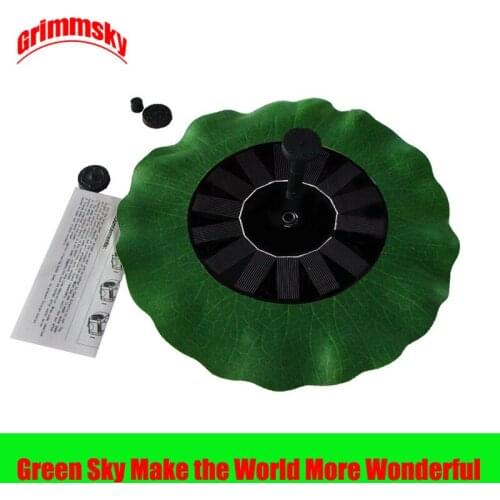 Max Spray Height 70CM Floating Lotus Flower Leaf Pool Pond Outdoor Solar Panel Home Garden Decoration Water Fountain Outdoor