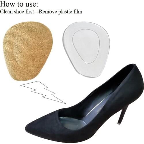 Half Length Foot Cushions Metatarsal Arch Support Pad Feet Shoe Insole for Ladies Shoes Reusable Anti-slip Massage Shoe Pads