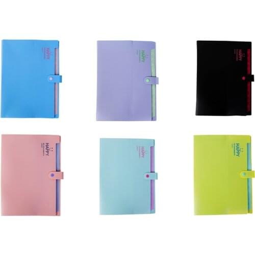 Expanding A4 File Folders 12 Pockets Hanheld Accordion File Folder A4 Letter Size Paper Document Organizer Folder