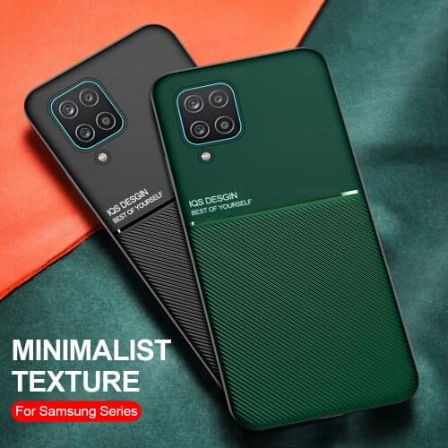 Samung a 12 case leather texture car magnetic hloder phone cover for samsung galaxy a12 a 12 12a sm-a125f/dsn 6.5'' coque fundas