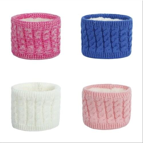 0-2T Baby Kids Boy Girl Scarf Winter Warm Fleece Knitted Scarves Children Collar Neck Scarf Ring Apparel Accessories 16 Colors