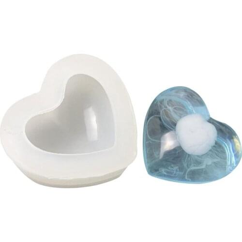 Heart-shaped Silicone Mould Non-stick DIY Fondant Molds Epoxy Resin Mold For Cake Soaps Candles Aromatherapy Stones Crafts