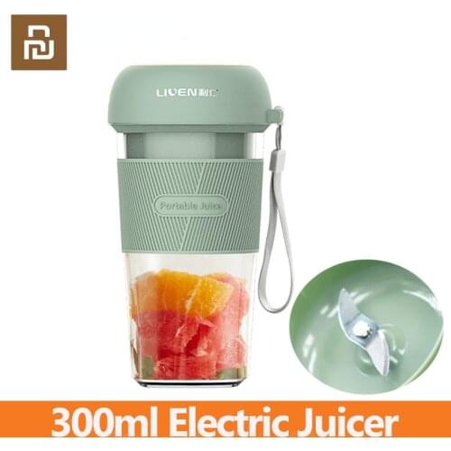 Youpin Liven Portable Electric Juicer Cup 300ml Fruit Vegetable Blend Juicing Stainless Steel Cutter Head Rechargeable Juicer