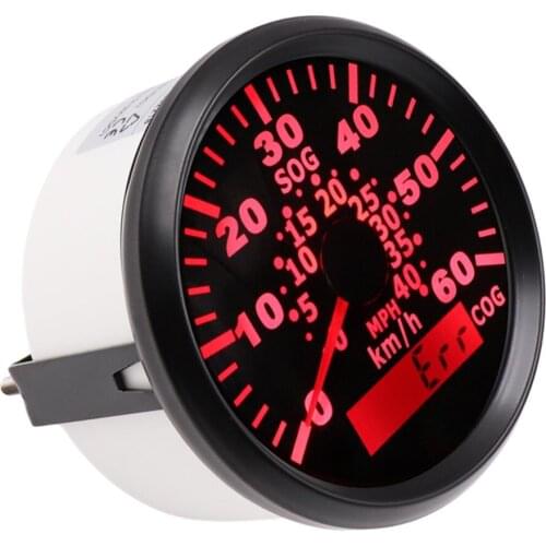 85mm Marine Car GPS Speedometer 60 Km/h 40 MPH Speedometer with Backlight Fit Universal Marine Car 9~32V for BMW E60 Passat B6