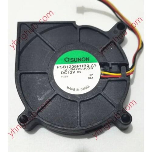 SUNON PSB1206PHB3-AY (2).B4720.F.GN DC 12V 3-Wire Server Cooling Fan