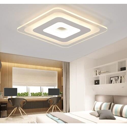 Ultra-thin white lamparas de techo ceiling light bedroom decor modern Ceiling lamp Remote Control living room Lighting fixture