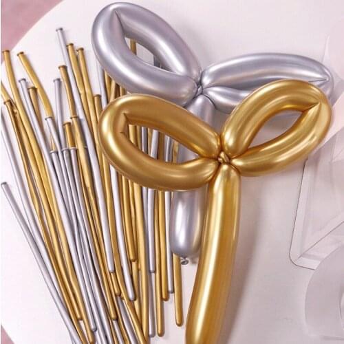 Party Decoration Balloons Metallic Magic Strip Balloons Birthday Party Wedding Variety Shape Magic Balloons Wholesale