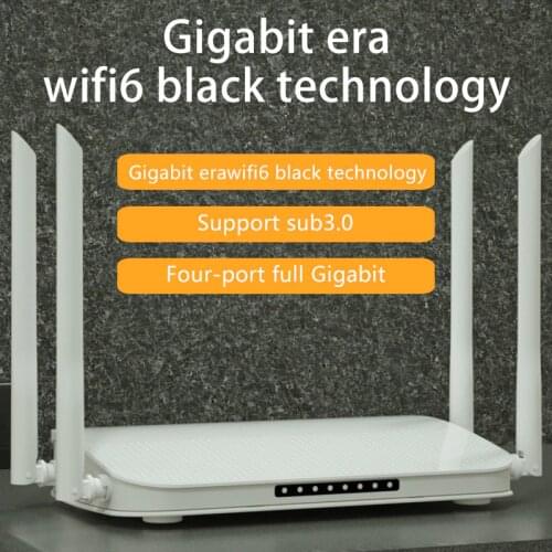 Wiflyer Dual Band Gigabit Home Wifi 1800Mbps High Speed Wireless Router 256MB DDR3 WIFI6 Low Delay Strong Signal 4 Antennas Z200