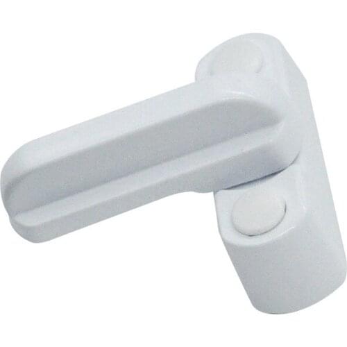 1 pcs White Zinc Alloy Security Window Lock T Shape Window/Door handle jammer Sash Lock Handle Latch Child Protection