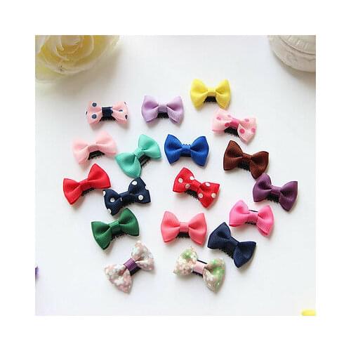10Pcs/set Children Girls Bow Hair Clips Hairpins Printed Hairclips Barrettes Headwear Ornaments Kids Hairdress Hair Accessories