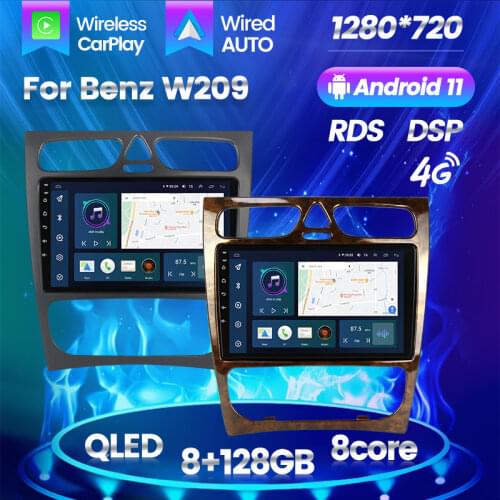 2 Din Car Multimedia Player Android GPS Autoradio For Mercedes Benz C-Class W209 W203 C200 C320 C350 CLK 2002-2005 Support Mp4