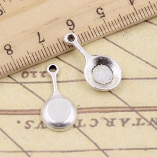20pcs Charms Frying Pan 22x11mm Tibetan Silver Color Pendants Antique Jewelry Making DIY Handmade Craft
