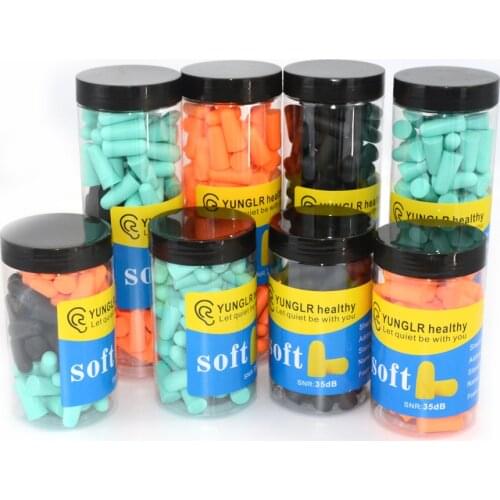 30/60 pcs Earplugs Noise Reduction Protection Sound Insulation Foam Soft Sleep Cancelling Anti Bruit Earplug Sleeping Ear Plugs