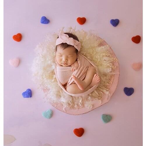 5/6/9Pcs DIY Handmade Baby Felt Love Heart Stars Ornaments Home Party Decoration Y1QF