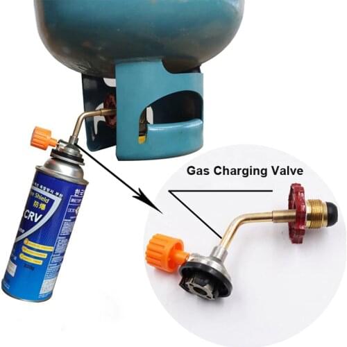 Adaptor Bayonet Cylinder Charging Valve Outdoor Gas Tank Filling Joint Inflating Device for Camping Gas Canister