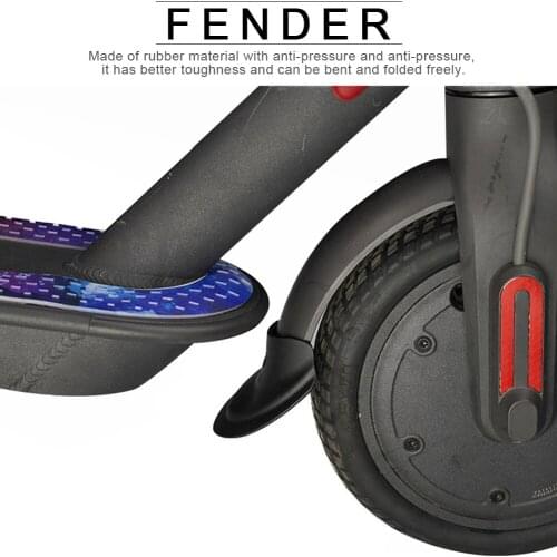 Xiaomi M365 Scooter Warning Light Mudguard Rear Brake Pad Rubber Accessories 2 Electric Scooter Front and Rear Mudguard Mud#W