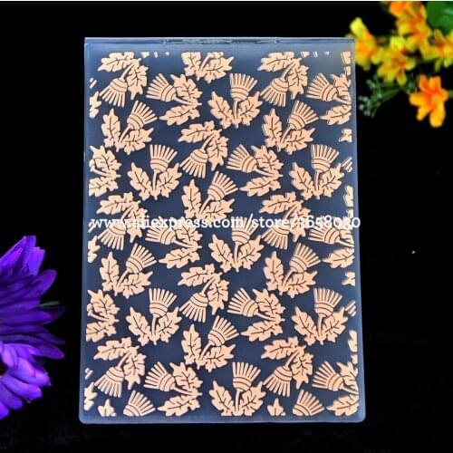Flower Plastic Embossing Folder For Scrapbook DIY Album Card Tool Plastic Template 12.5x17.8cm 8071063