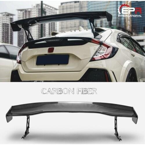 For Honda Civic FK7 FK8 VTX2 Style carbon racing car Rear trunk wing GT Spoiler auto parts
