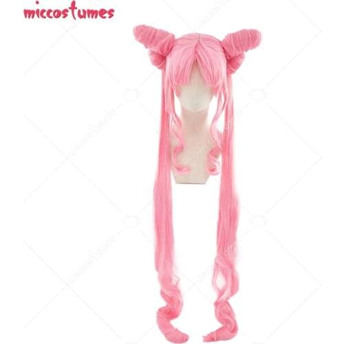 Sailor Moon Goth Black Lady Chibiusa Tsukino Cosplay Wig