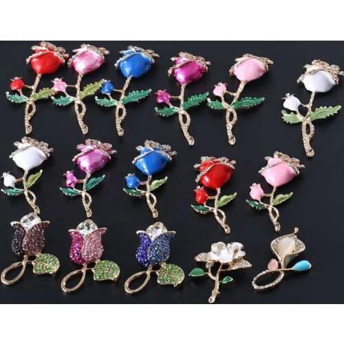 Hot Sale 20pcs/lot Rhinestone Button Flatback flower Button Wedding Button Crystal DIY Accessories YB23