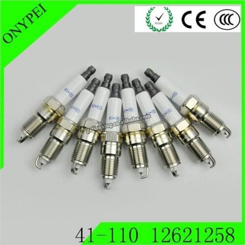 4-8Pcs Iridium Spark Plug For Buick LaCrosse Cadillac Escalade Chevrolet Camaro Caprice Envoy Savana Yukon 12621258 41-110 8P