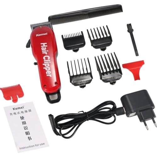 Kemei 7 Hours Large Capacity Battery Professional Mens Hair Clipper Barber Shop Salon Electric Cutter Shaving Machine