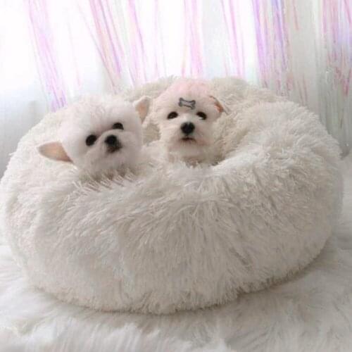 Round Breathable Lounger Sofa Bed Warm Sleeping Blanket Pet Dog Cat Washable Bed For Cat Dogs Super Soft Plush Pads Dogs Mat