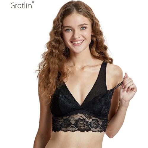 Gratlin Breastfeeding Bra Lace Maternity Nursing bra For Pregnant Women Pregnancy Underwear Intimates