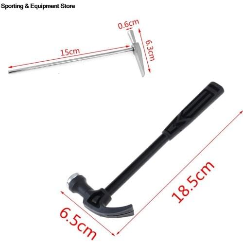 Metal Mini Claw Handle Hammer Woodworking Nail Puncher Hammer Small Iron Hammer Watch Repair Hand Tool Emergency Safety Escape