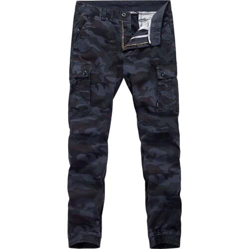 Mens Sportswear New Spring Harajuku Cargo Camouflage Joggers Tactical Pants Multi-pocket Trousers Streetwear Loose Clothing 2021