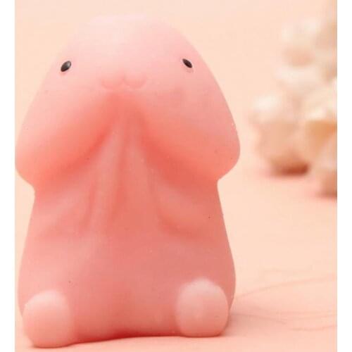 Soft Mini Faux Glans Shape Cartoon Animal Toy Squeeze Cute Healing Toy Fun Gift Animal Toy Squeeze Cute Healing Toy Fun Gift