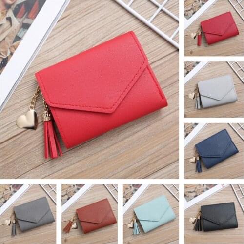 Faux Leather Excellent Cash Card Holder Purse 14 Colors Womens Purse No Odor for Work