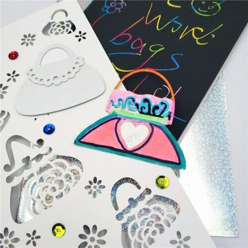 PANFELOU Waves of love bag Scrapbooking DIY Halloween Embossing mould card paper die stencils punch Metal cuts dies cutting