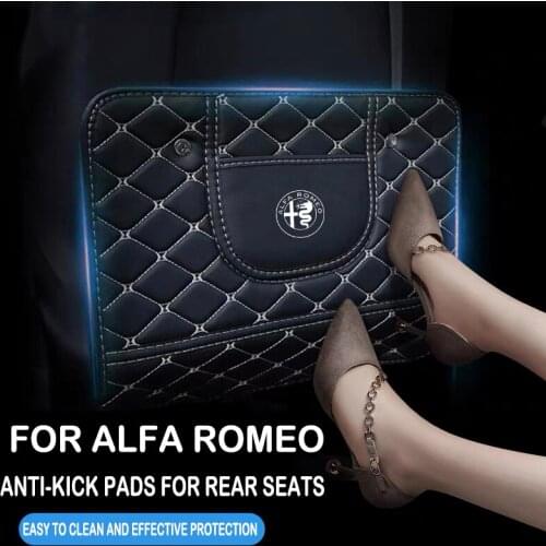 Car seat back anti-kick cushion is suitable for Alfa Romeo Giulia Stelvio interior decoration anti-dirty anti-kick cushion