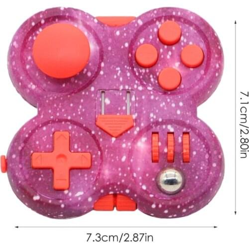 R7RB 1Set Anti-Stress Novelty Sensory Stress Reducer Pad Decompression Toy Push Bubble Press Gamepad for therapy