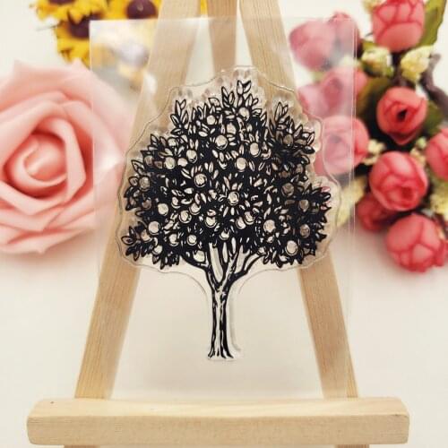 PANFELOU 6*9cm Peach trees Transparent Clear stamps Silicone Stamp/Seal DIY scrapbooking/photo album 11*16cm clear stamp sheets