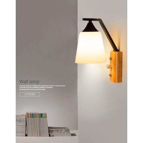 Modern Minimalist Wall European Lamps Living Room Bedroom Bedside LED Sconce black white Lamp Aisle Lighting decoration