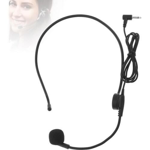 Universal Portable 3.5mm Mini Headset Capacitive Rotary Microphone for Lecture Teaching / Computer / Mobile Phone High Quality