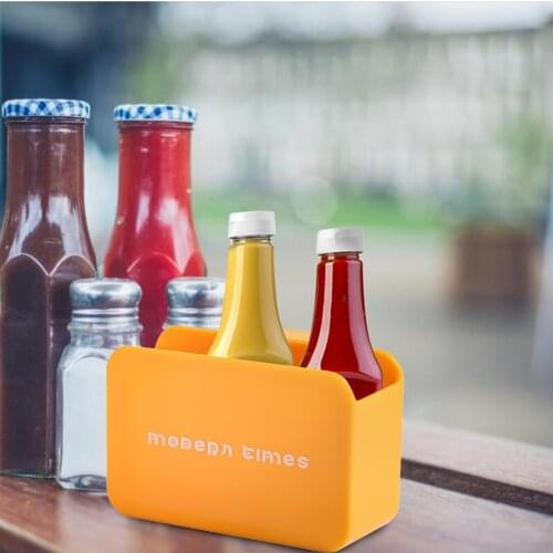 1pc versatility foldable Refrigerator Side Door Hanging case mini sauce Storage Box Portable Holder Home Kitchen Organizer Tools