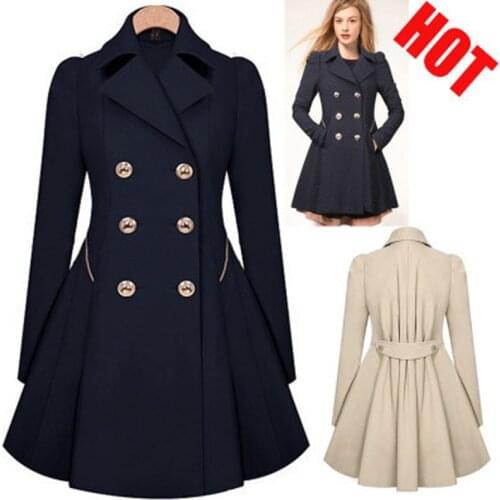 2020 Windbreaker Commuter Slim Double-breasted Coat Windbreaker Coat