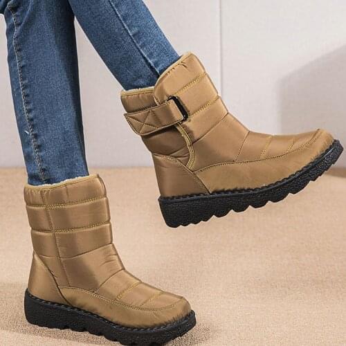 Women Shoes Fashion Design Comfortable Waterproof Black Lady Snow High Footwear Outdoor Casual Ankle Warm Winter Female Boots