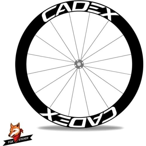 1 Pair 700c Road Bicycle Carbon Wheelset Sticker 24/30/38/40/50/55/60/80/88mm Road Disc Brake Bicycle Wheels Decal for Cadex