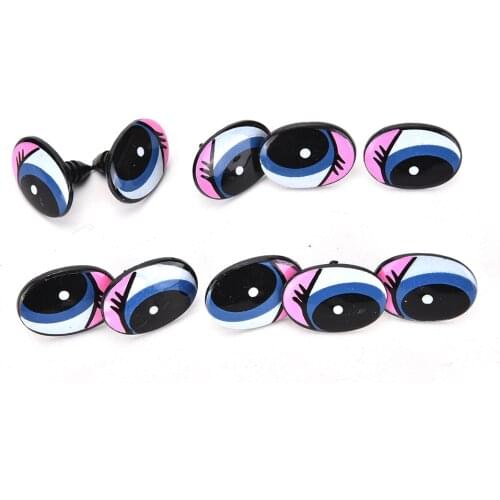 10pcs Doll Cartoon Eyes Safety Eyes for toys Handmade Plastic Doll Eye Children DIY Dolls Stuffed Animal Crafts Puppet