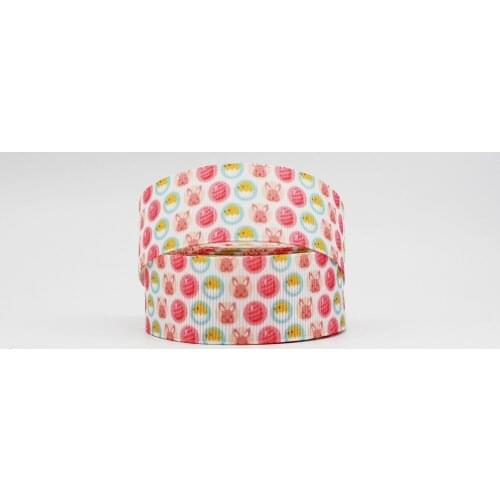 16mm/22mm/25mm/38mm/75mm Cartoon Rabbit Print Grosgrain Ribbon 10/25/50yards Diy Gift Wrapping Paper Sewing Decoration Ribbon